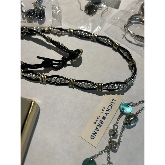 New Costume‎ Fashion Jewelry Lot Of Mixed Toned Colorful w Lucky, Pearl NOS Vntg - Picture 2 of 9